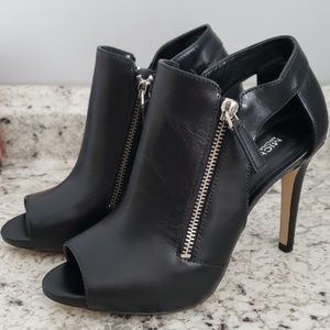 Michael Kors Leather Peep Toe Heels